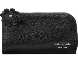 Маленький тонкий кошелек Devin книжка из глянцевой кожи с оригинальной молнией Kate Spade New York