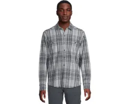 Tommy Bahama Длинная рубашка Fireside Santa Fe в клетку с вышивкой