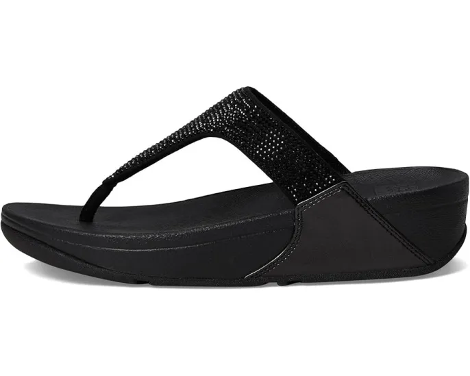Сандалии FitFlop Lulu с кристаллами и анатомической стелькой MicroWOBBLEBOARD