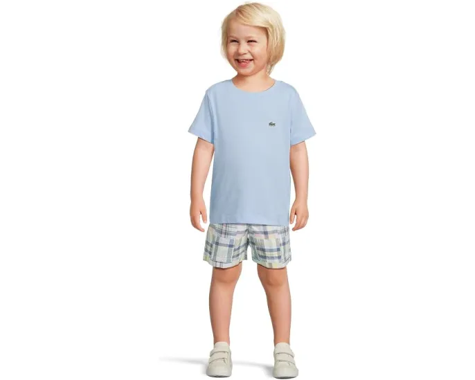 Футболка Lacoste Kids Core с вышитым крокодилом из хлопка