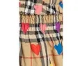 Burberry Kids юбка Ama в клетку с сердечками для девочек