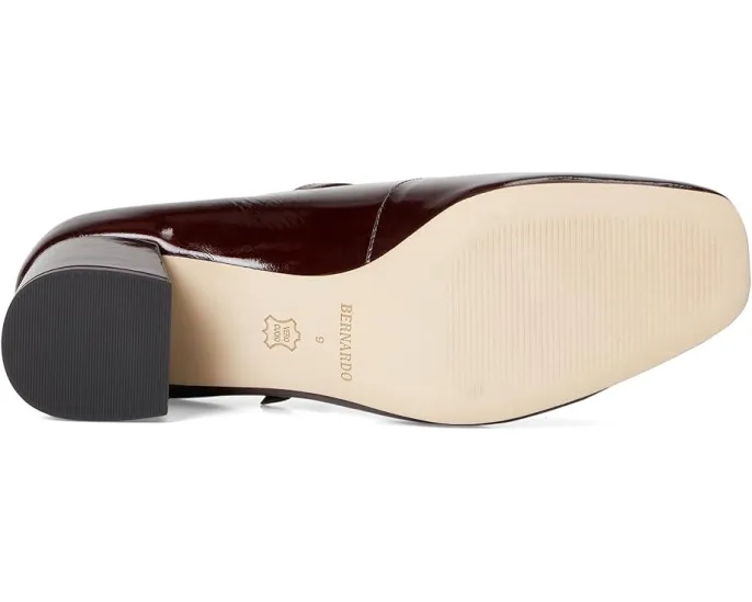 Туфли Bernardo Ancona с квадратным носком и регулируемой пряжкой