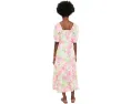 Платье макси с коротким рукавом Lilly Pulitzer Hadly на резинке и ярусами