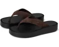 Кожаные шлепанцы Leather Platform Flip Flop от Tory Burch на платформе