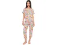 Пижамный набор Petite из хлопкового трикотажа с коротким рукавом Bedhead PJs