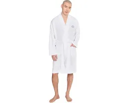 Халат Lacoste из вафельной ткани с вышитым крокодилом