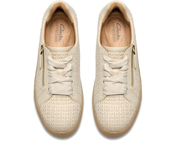 Кроссовки Clarks Mykah Joyfull из текстиля raffia с боковой молнией