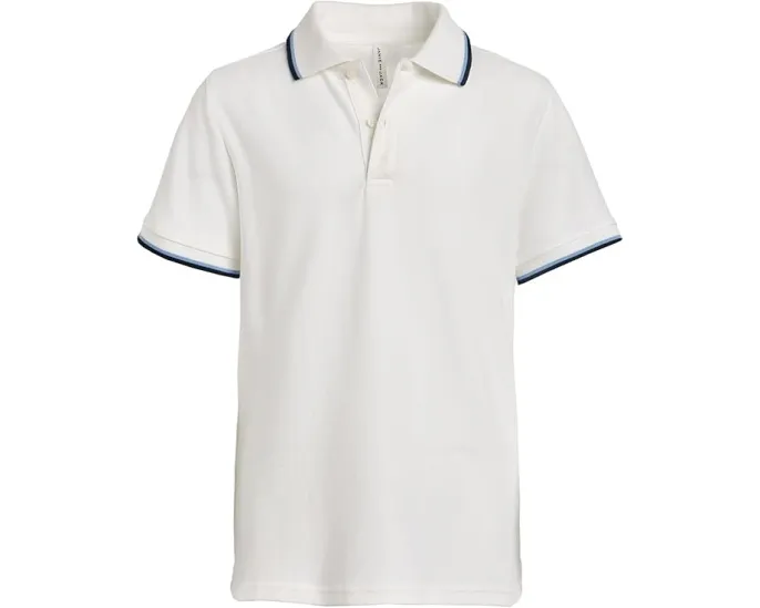 Поло Janie and Jack с контрастной отделкой воротника и манжет