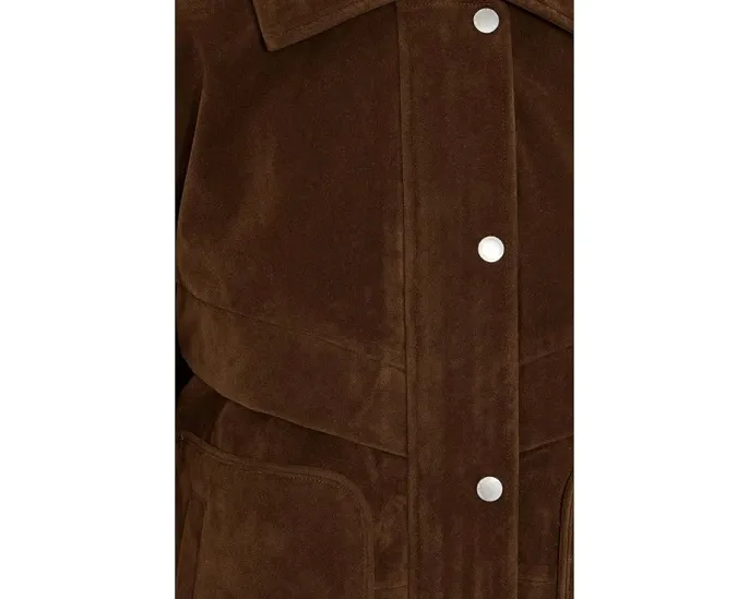 Бомбер с воротником и накладными карманами из полиэстера Avec Les Filles