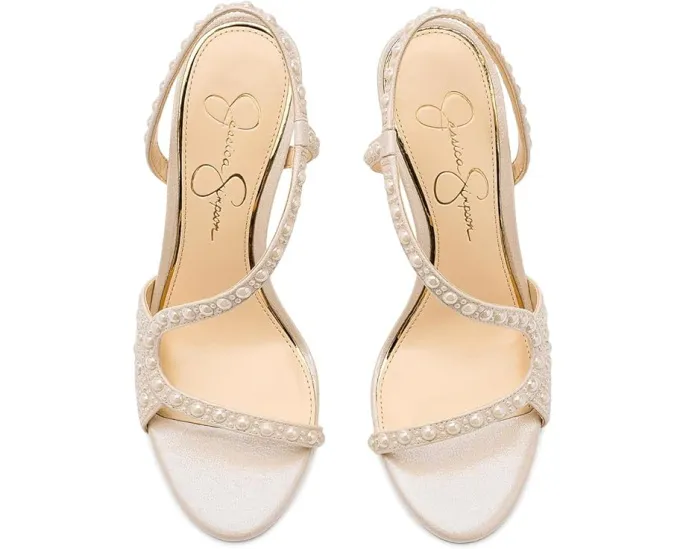 Босоножки Jessica Simpson Jaycin на шпильке с кристаллами и асимметричным ремешком