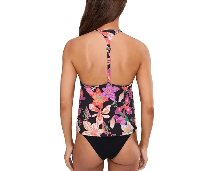 Танкини Nike Hot House Floral с квадратным вырезом и встроенным бюстгальтером