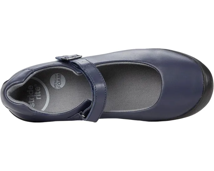 Stride Rite SR Ainsley детские туфли балетки из гладкой кожи с декоративной пряжкой