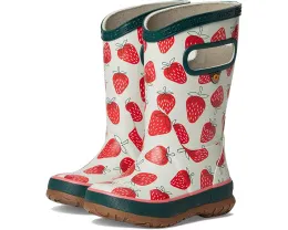 Детские резиновые сапоги Bogs Rainboot Strawberries с рисунком клубники и биоразлагаемой стелькой