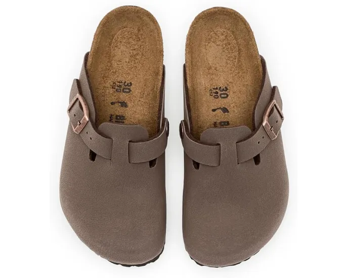 Детские сабо Birkenstock Boston из искусственной кожи с контурной стелькой