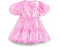 Lola and The Boys Платье Crystal Pink Hologram с пайетками
