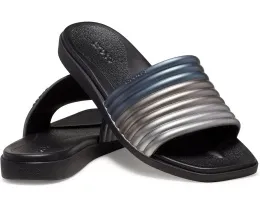 Сандалии-слипоны Crocs Miami с квадратным носком и ребристым ремешком