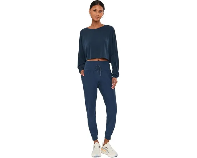 Beyond Yoga Studio Luxe Cropped лонгслив укороченный