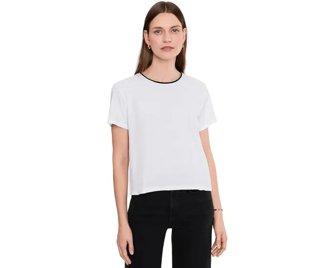 Lilla P топ Relaxed Crew с контрастной отстрочкой и свободным кроем