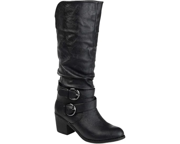 Сапоги Journee Collection Late на широкую икру с заниженным голенищем