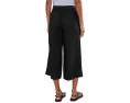 Брюки Eileen Fisher из органического льна с защипами и укороченной длиной