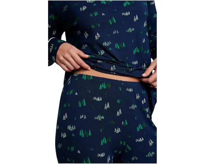 Пижамный комплект Eberjey Gisele Printed Crew из тенселя с модалом