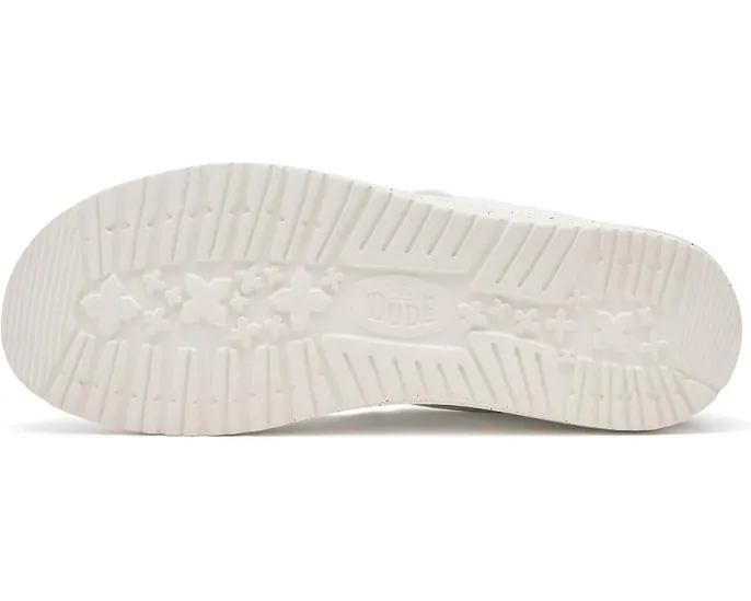 Кроссовки Hey Dude Wally Americana с хлопковым верхом и эластичными шнурками