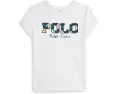 Футболка с логотипом из хлопкового джерси Polo Ralph Lauren для старших детей