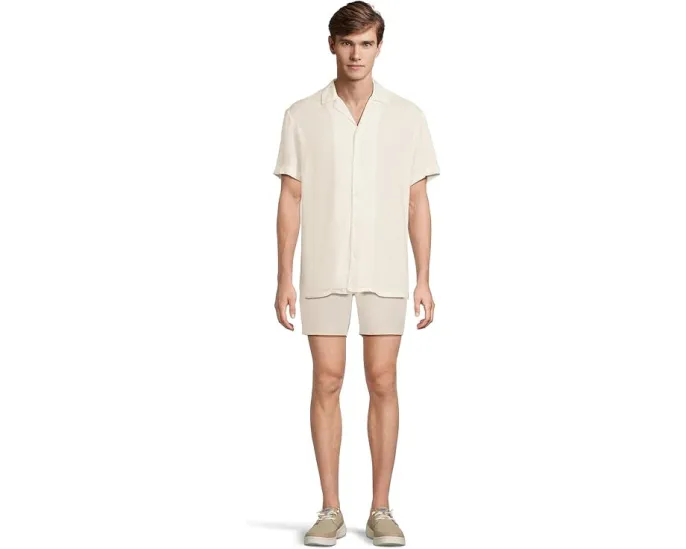 Рубашка Chubbies The Ivory Lotus из вискозы с открытым воротником