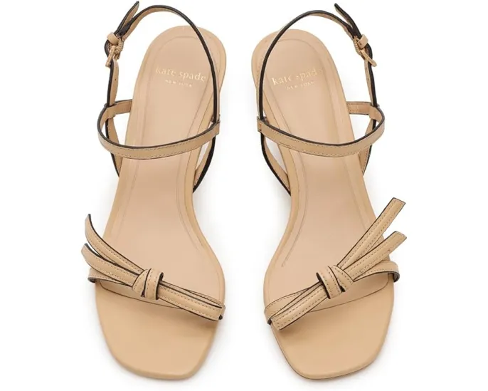 Сандалии на каблуке kitten heel Kate Spade New York Loop с ремешками и квадратным носком