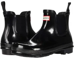 Глянцевые резиновые сапоги Hunter Original Chelsea Gloss
