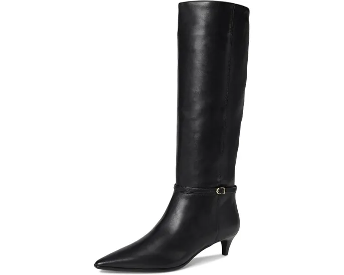 Высокие сапоги Madewell Eliza из кожи с пряжками на небольшом каблуке