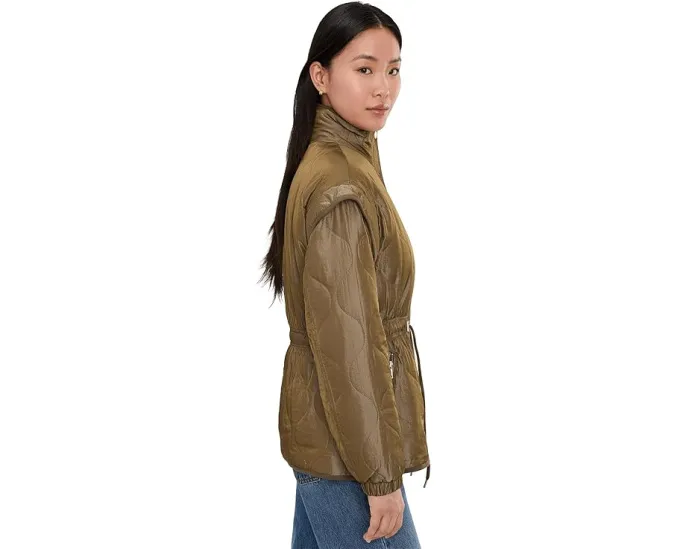 Стеганая куртка с кулиской на талии и влагоотводящими свойствами Avec Les Filles