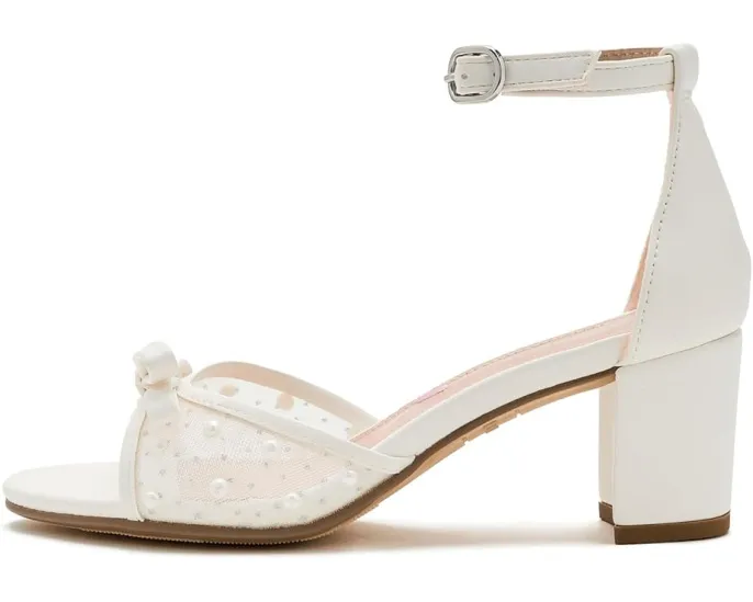 Steve Madden Adia детские сандалии для девочек с жемчужной отделкой и бантом