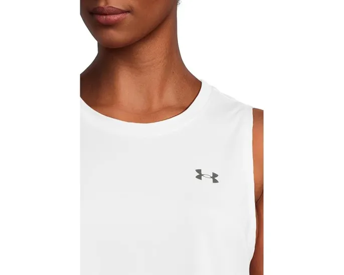 Under Armour Tech Tank Solid майка с логотипом и прямым подолом