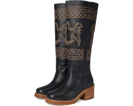 Ботинки Dingo Avalon с декоративной строчкой и наборным каблуком