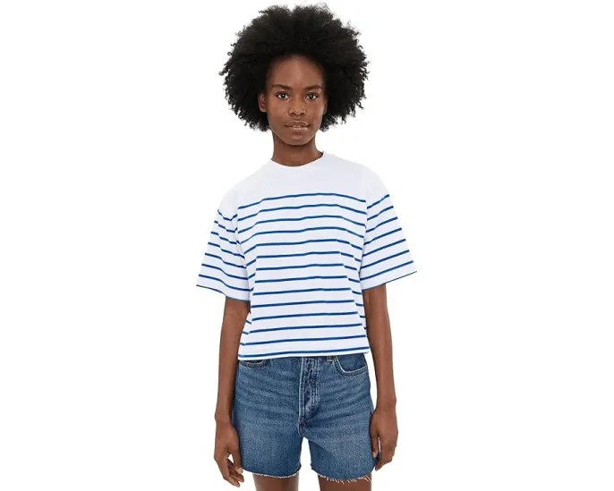 Футболка Boxy Tee Stripe Madewell в полоску
