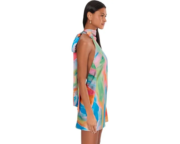 Мини-платье Show Me Your Mumu Lisa с горлом водолазкой и топом на запах