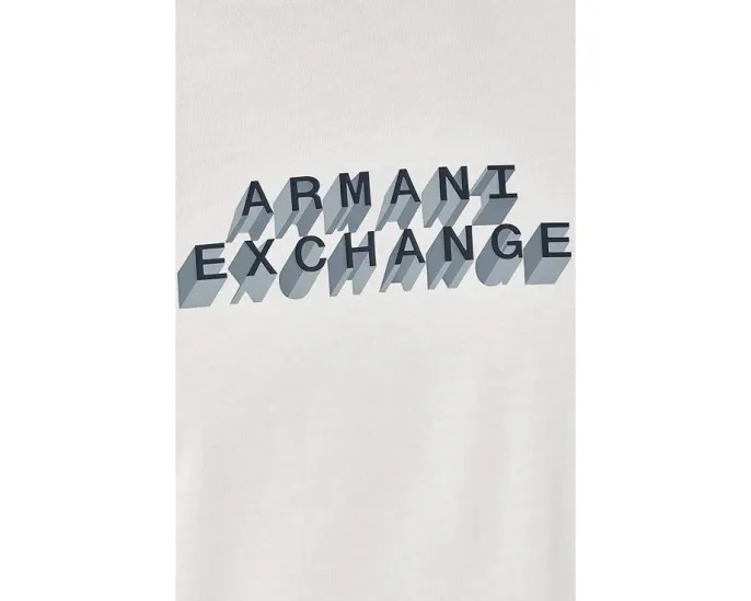 Футболка Armani Exchange с коротким рукавом и 3D надписью в облегающем крое slim