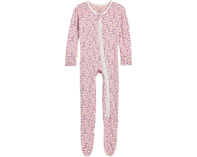 Комбинезон Kickee Pants Print Footie с двухсторонней молнией для младенцев