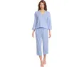 Пижамный комплект Lauren Ralph Lauren Essentials Bingham Knits Capri из хлопка