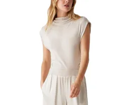 Топ Michael Stars Reese с объемными плечами и воротником стойкой