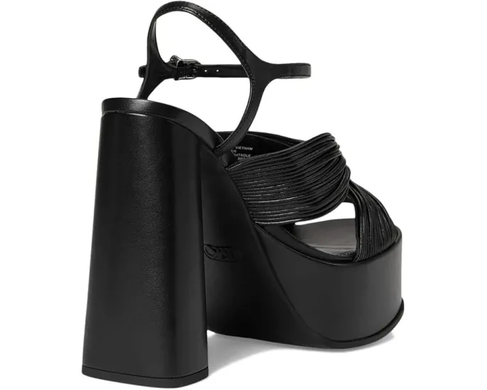 Сандалии Alessia на высокой платформе с ремешками и обернутым каблуком