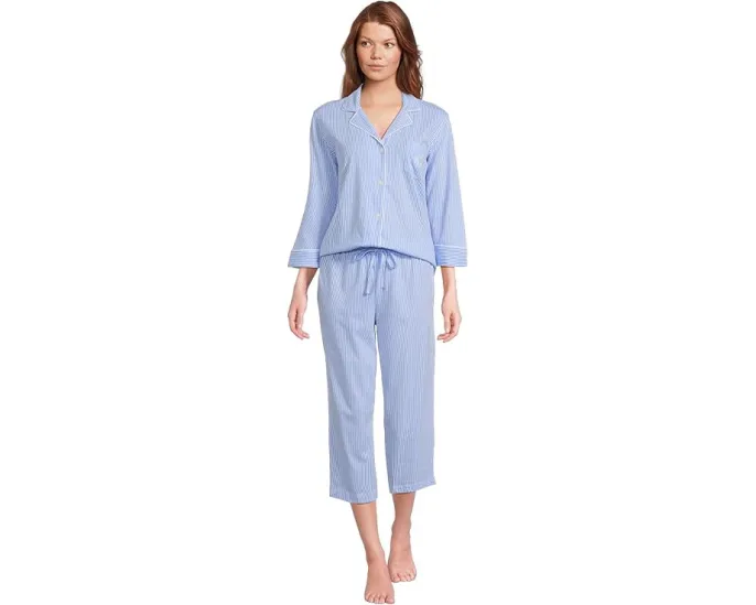 Пижамный комплект Lauren Ralph Lauren Essentials Bingham Knits Capri из хлопка