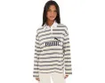 Лонгслив Puma Essentials Elevated No.1 Logo Oversized Striped Rugby Polo поло с полосатым принтом