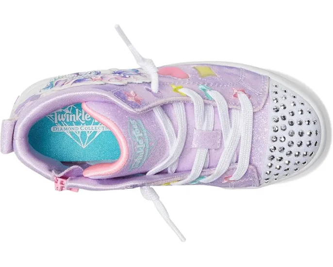 Кроссовки SKECHERS KIDS Twi-Lites 2.0 с подсветкой и дизайном единорога-кошки