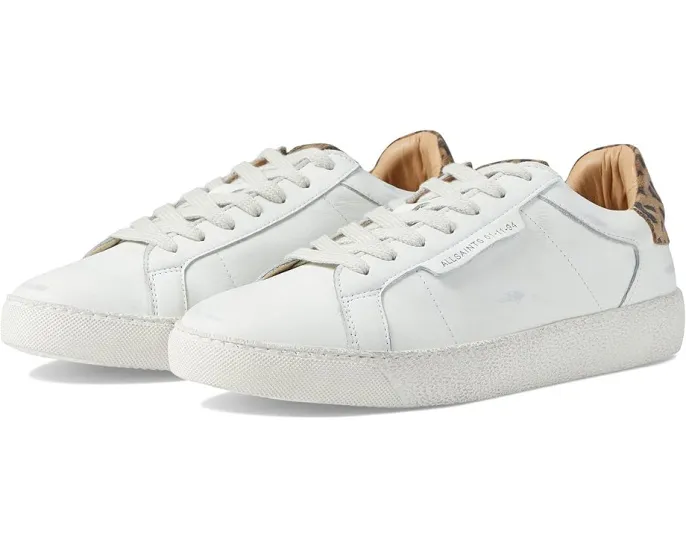 Кроссовки AllSaints Sheer Leopard с леопардовым принтом и низким верхом