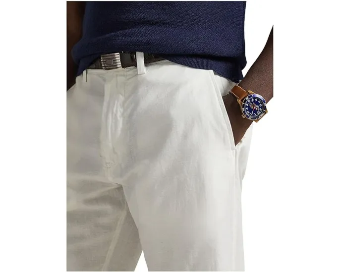 Штаны классического кроя Bedford из льна с хлопком Polo Ralph Lauren
