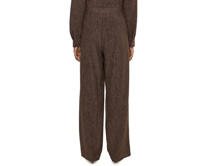 Плиссированные прямые брюки Eileen Fisher Woven Plisse