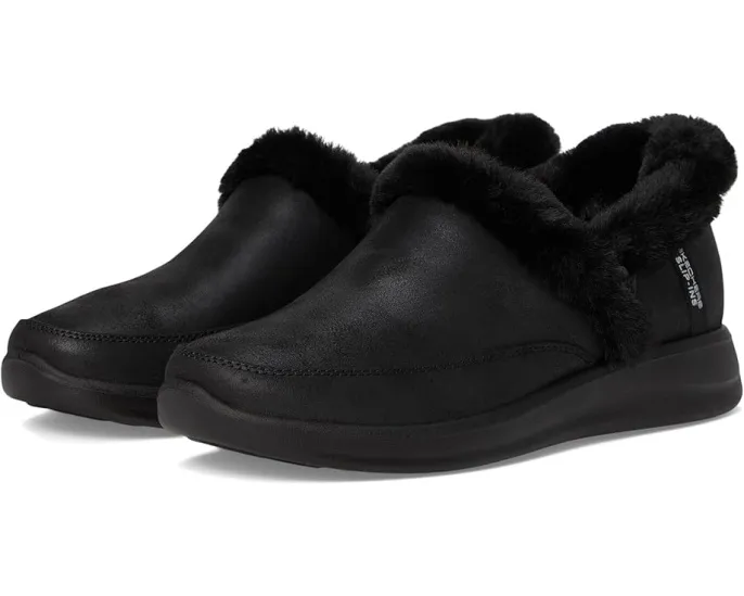 Тапочки Skechers Cozy Escape Hands Free Slip-Ins с искусственным мехом и памятью формы