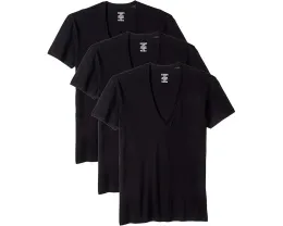 Набор из 3 футболок 2(X)IST Essential Slim Fit с глубоким V-вырезом